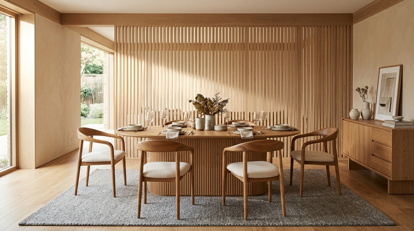Exclusive Fluted Dining Table