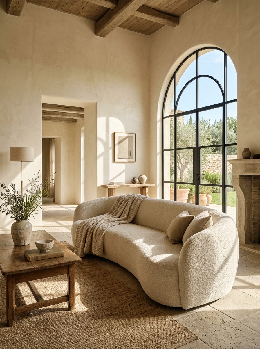 Aura Bouclé Swivel Lounge